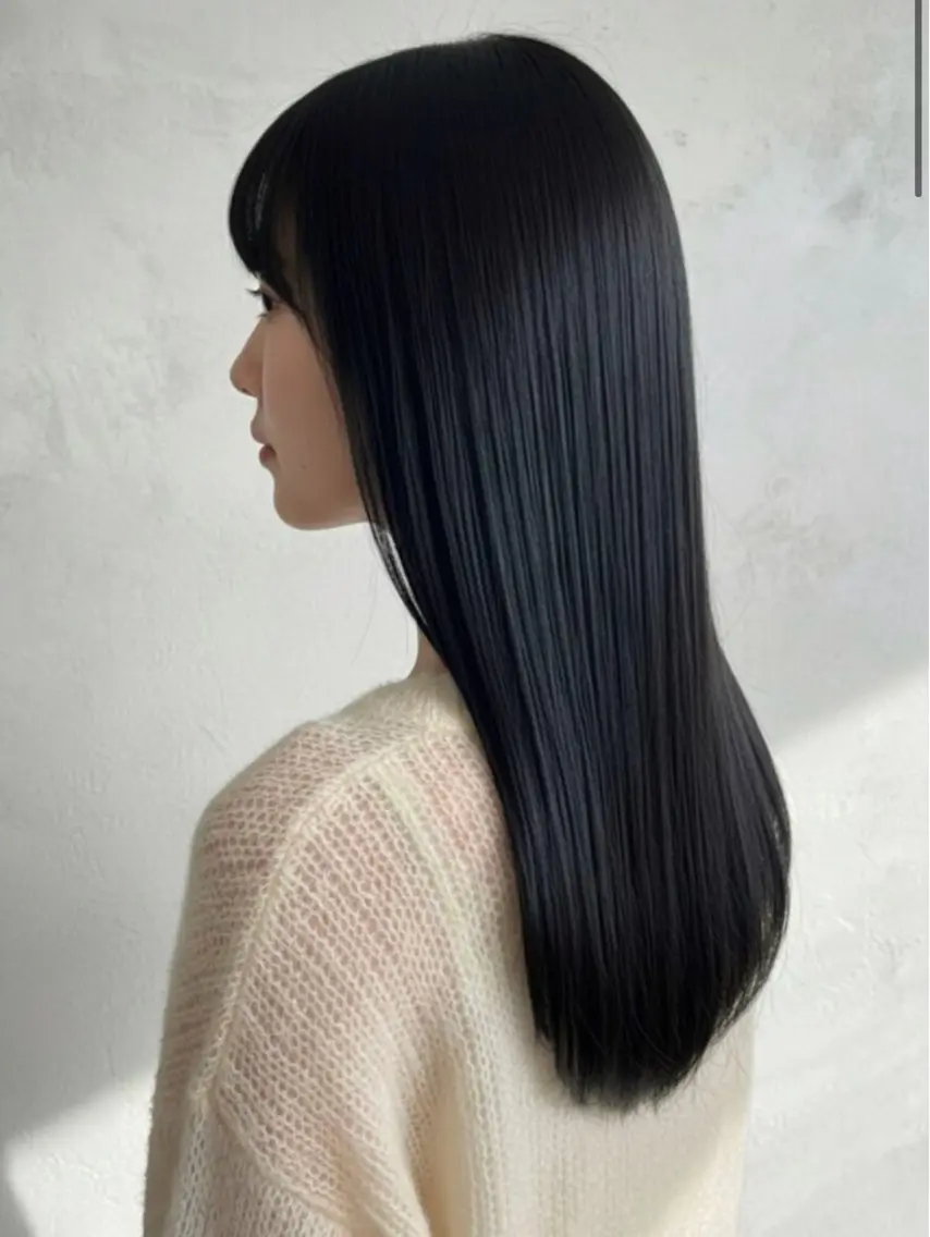 ロング カット ヘアカラー 縮毛矯正 透明感カラー/髪質 改善🎀suzukaのヘアスタイル
