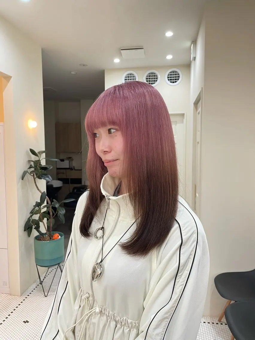 セミロング レイヤーカット レイヤーカット 🌱 はるかのヘアスタイル