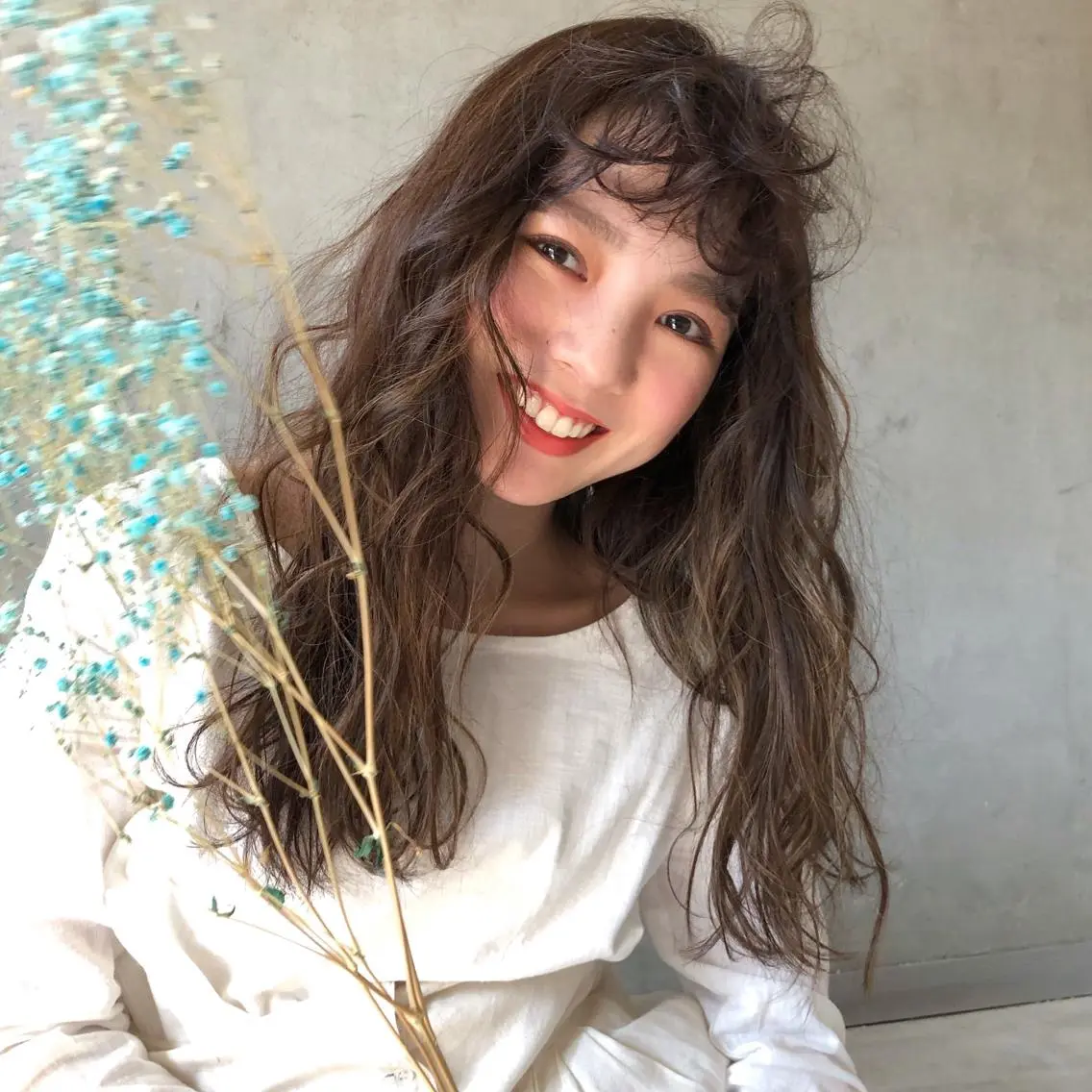 ミディアム happy  man 🌸クロスパーマ🌸のヘアスタイル