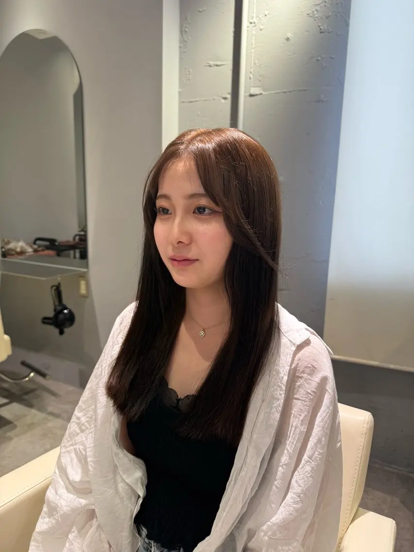 カラー ブリーチ オーガニックカラー ヘアカラー 透明感艶髪カラー🫧 KAZUMAのヘアスタイル
