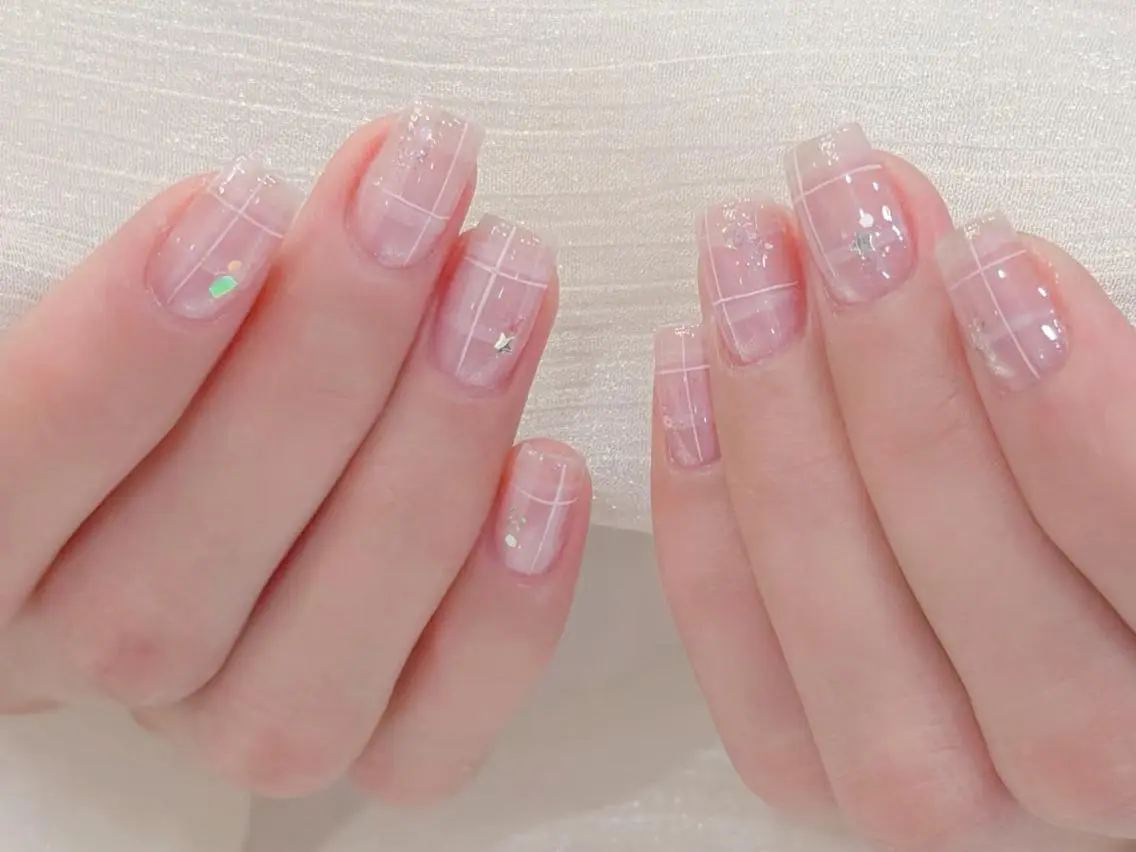 メンズ ネイル メンズ韓国風 オーロラネイル チークネイル 長さ出し フレンチネイル ハンドネイル ハンドケア NEW NAIL💞 Ka  Kaのネイルデザイン