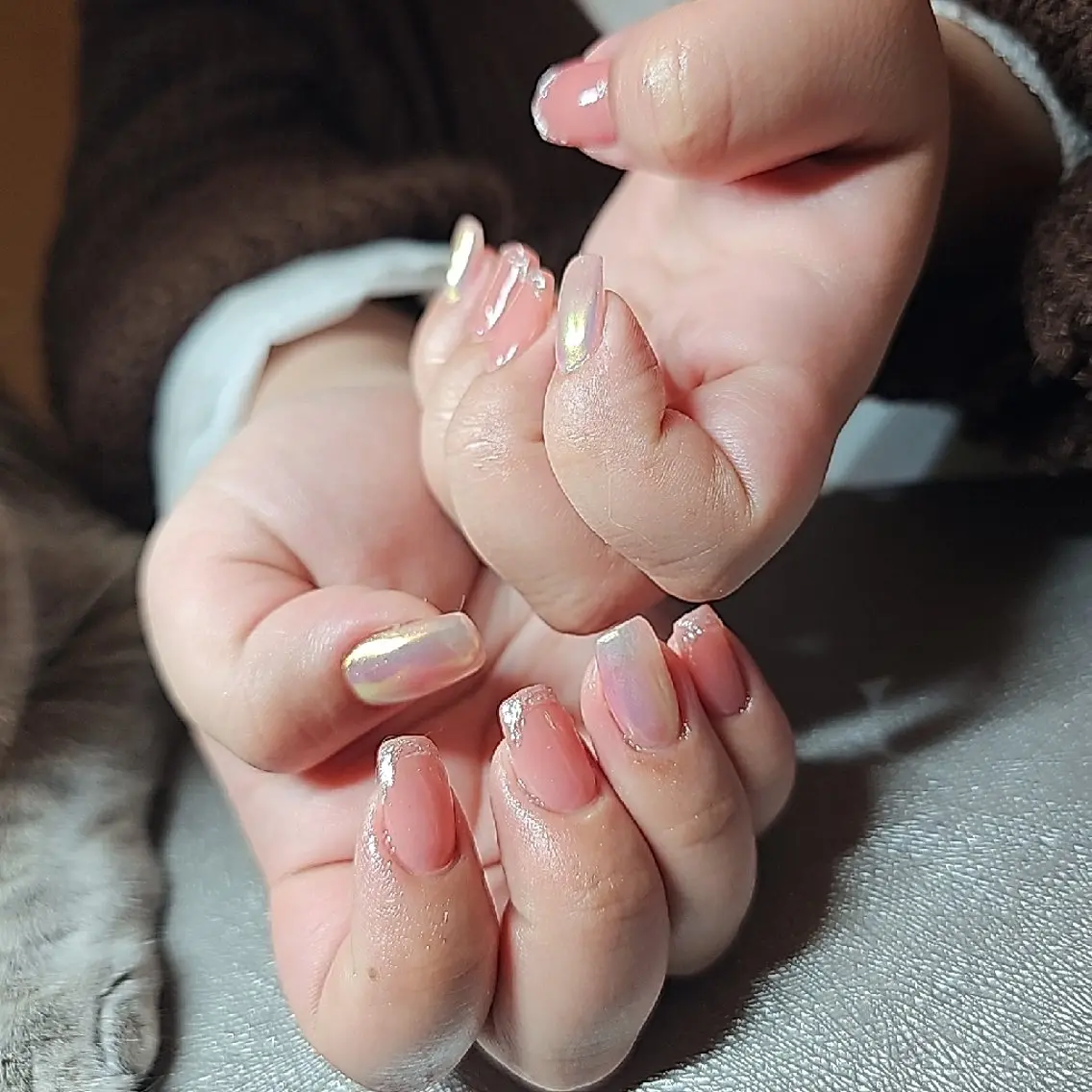 ネイル オーロラネイル ハンドネイル salon de  Princessのネイルデザイン