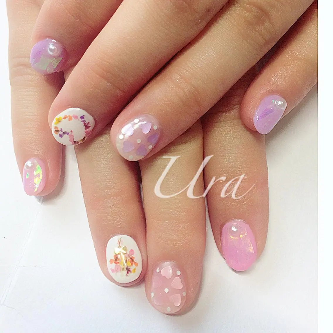ネイル フラワーネイル UrakoNail 《nail》のネイルデザイン