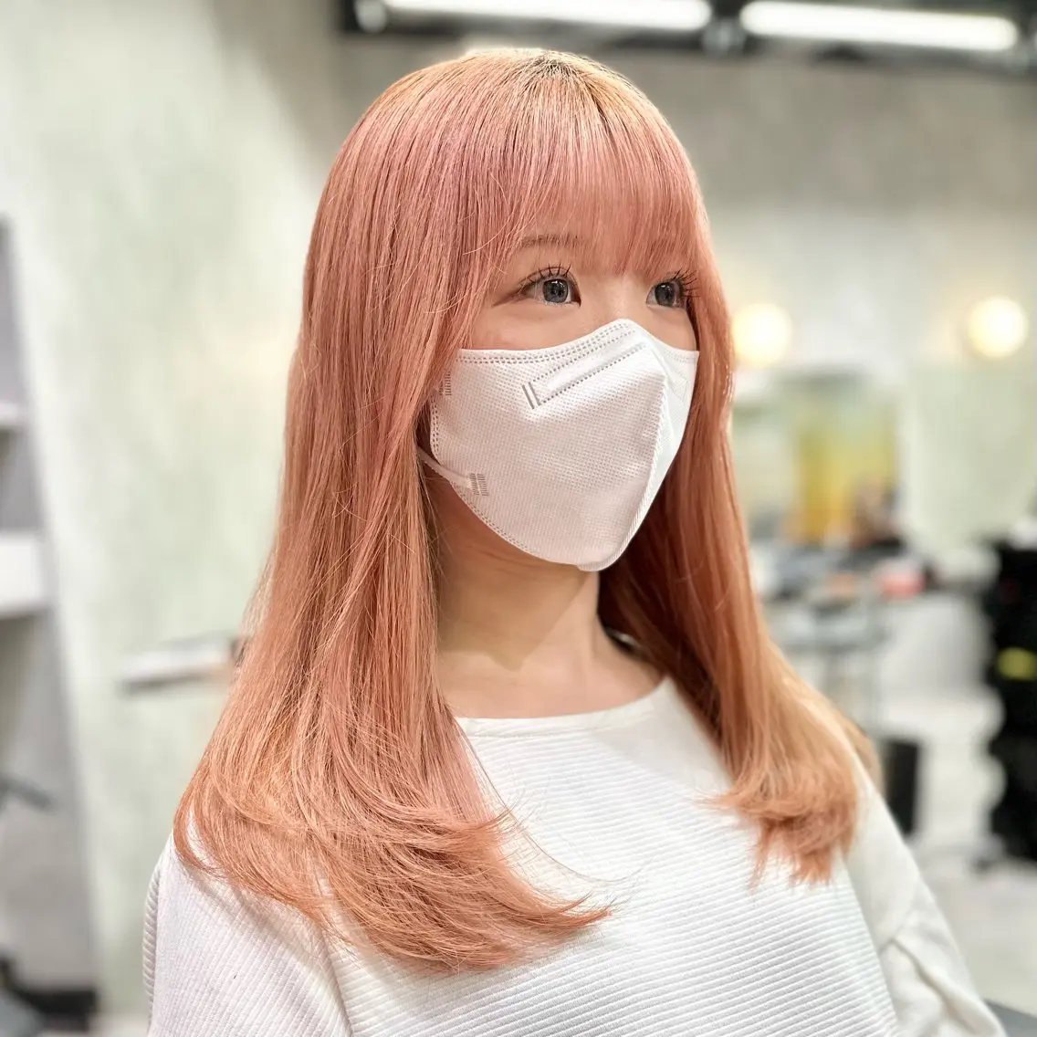 ミディアム カラー ピンクカラー レイヤーカット DAIKIベージュ 🍂レイヤーカットのヘアスタイル
