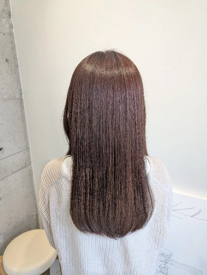 ミディアム カット ヘアカラー トリートメント newi 天王寺 masakoのヘアスタイル