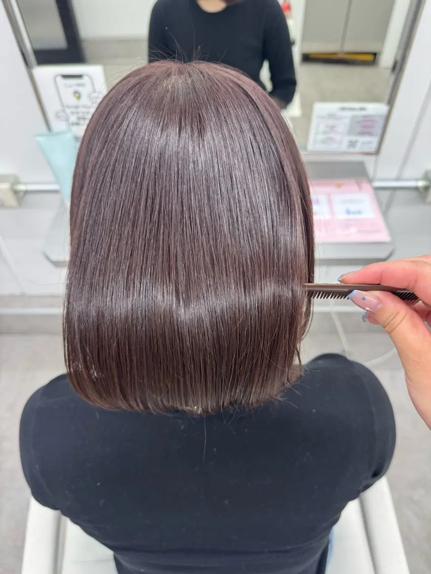 ミディアム カラー ブラウンカラー ラベンダーカラー ラベンダーブラウン 🌟モデル募集 /さら🩷のヘアスタイル