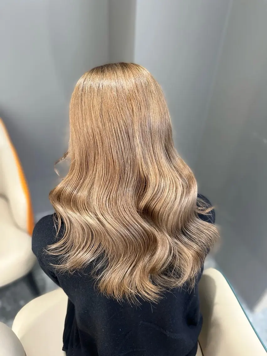 ロング カラー ヘアカラー 🎀ちゃんりお🎀 /ブリーチなしカラーのヘアスタイル
