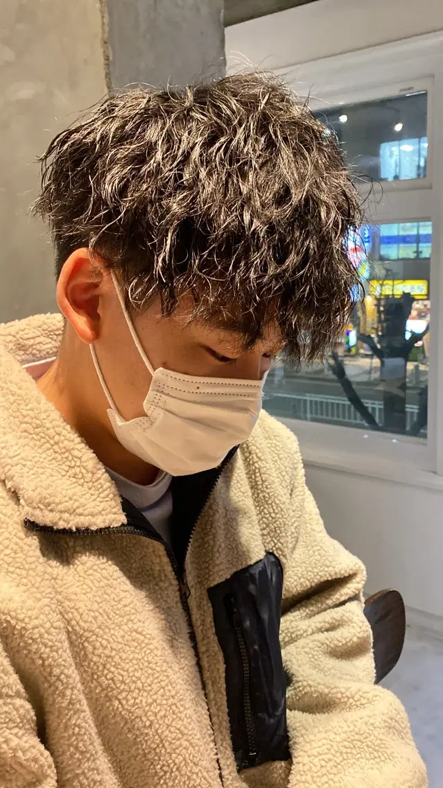 ショート パーマ メンズ glowm店長 加藤翔太のヘアスタイル