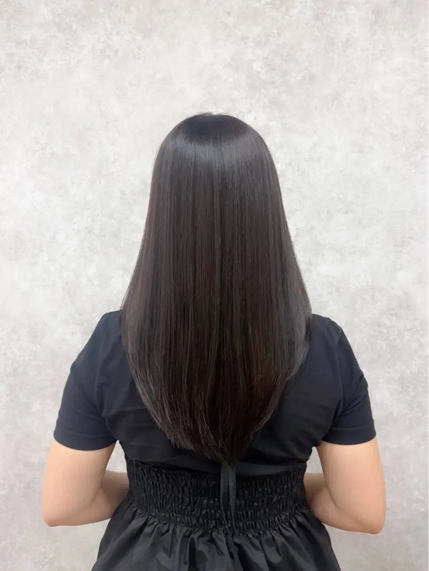 ミディアム カラー グレージュ カット ヘアカラー トリートメント 村田梨乃/ minim hairのヘアスタイル