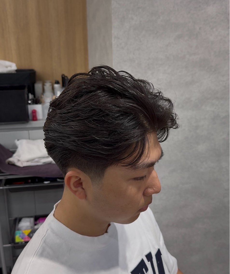 ショート カット パーマ 渋谷メンズパーマ 水沼心のヘアスタイル