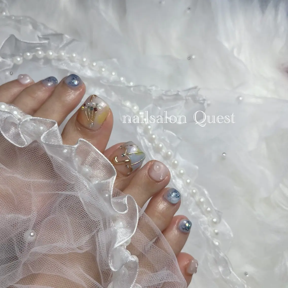 ネイル フットネイル nailsalon Questのネイルデザイン
