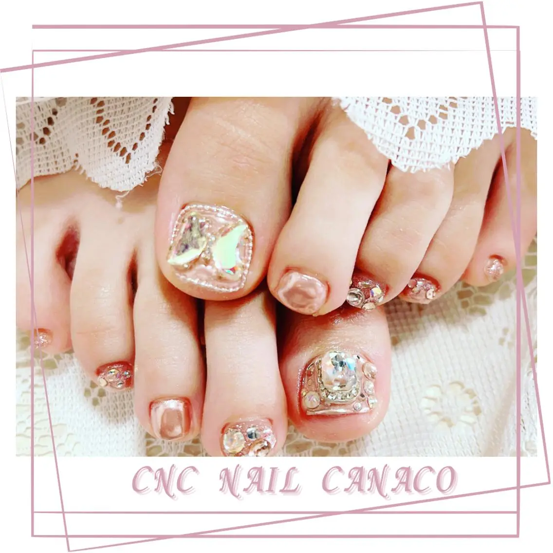 ネイル アートネイル ジェルネイル メンズネイル ミラーネイル 持ち込み ベテランネイル cnc nailのネイルデザイン