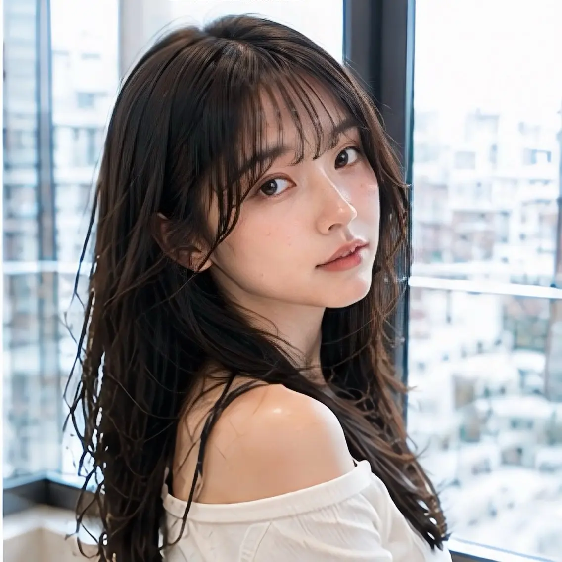 ロング カット 池袋/前髪/顔周り 🎀髪質改善おばかんのヘアスタイル