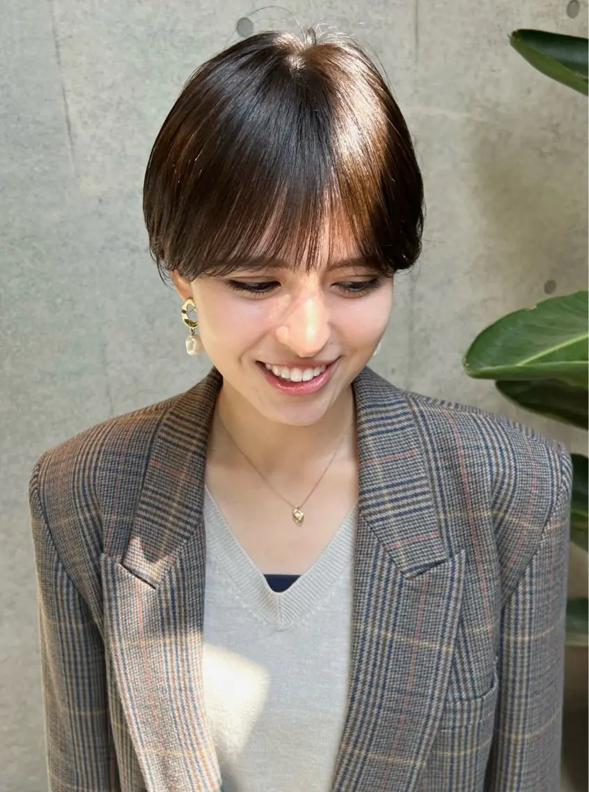 ショート 髪の年齢悩み解消/ 白髪と癖毛 松本雄光のヘアスタイル