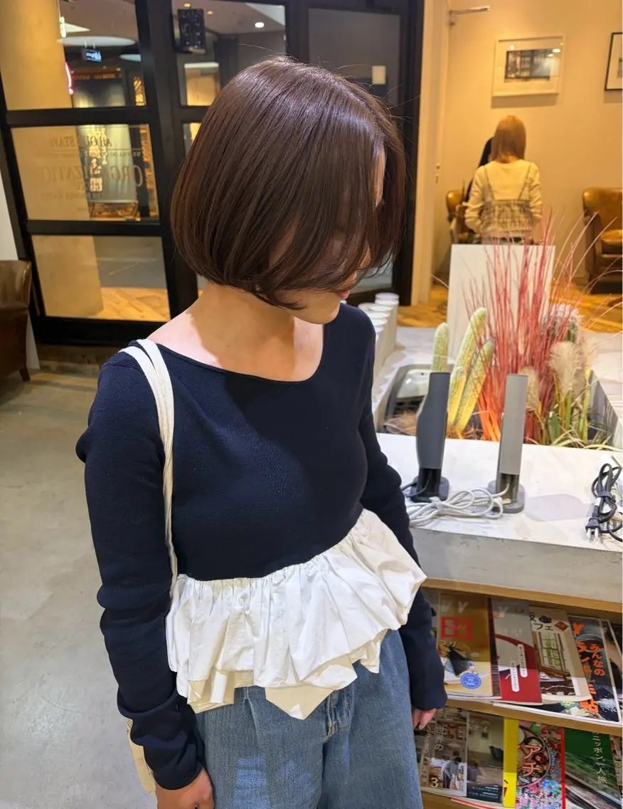 ミディアム 透明感ニュアンス 柔らかstyle🤍のヘアスタイル