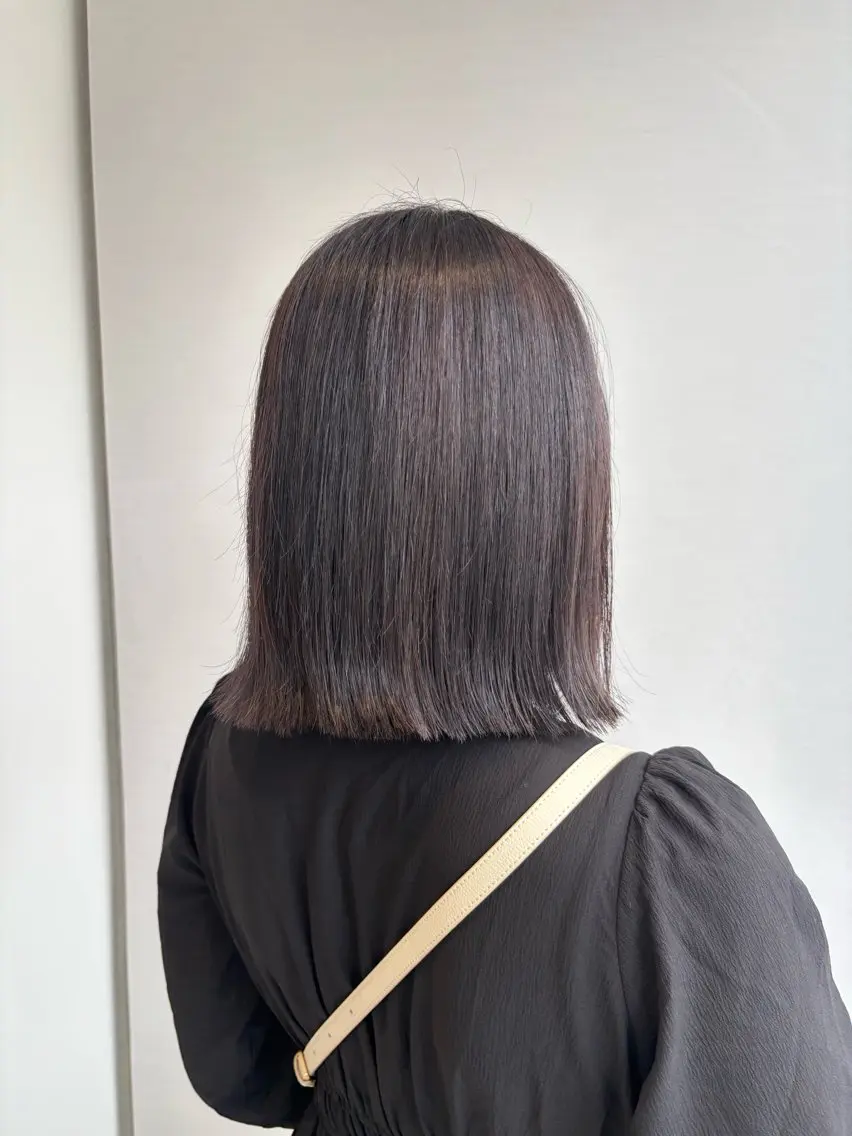 カラー ヘアカラー トリートメント 🫒🫒ブリーチなし 艶カラー🫒ヤマシロのヘアスタイル