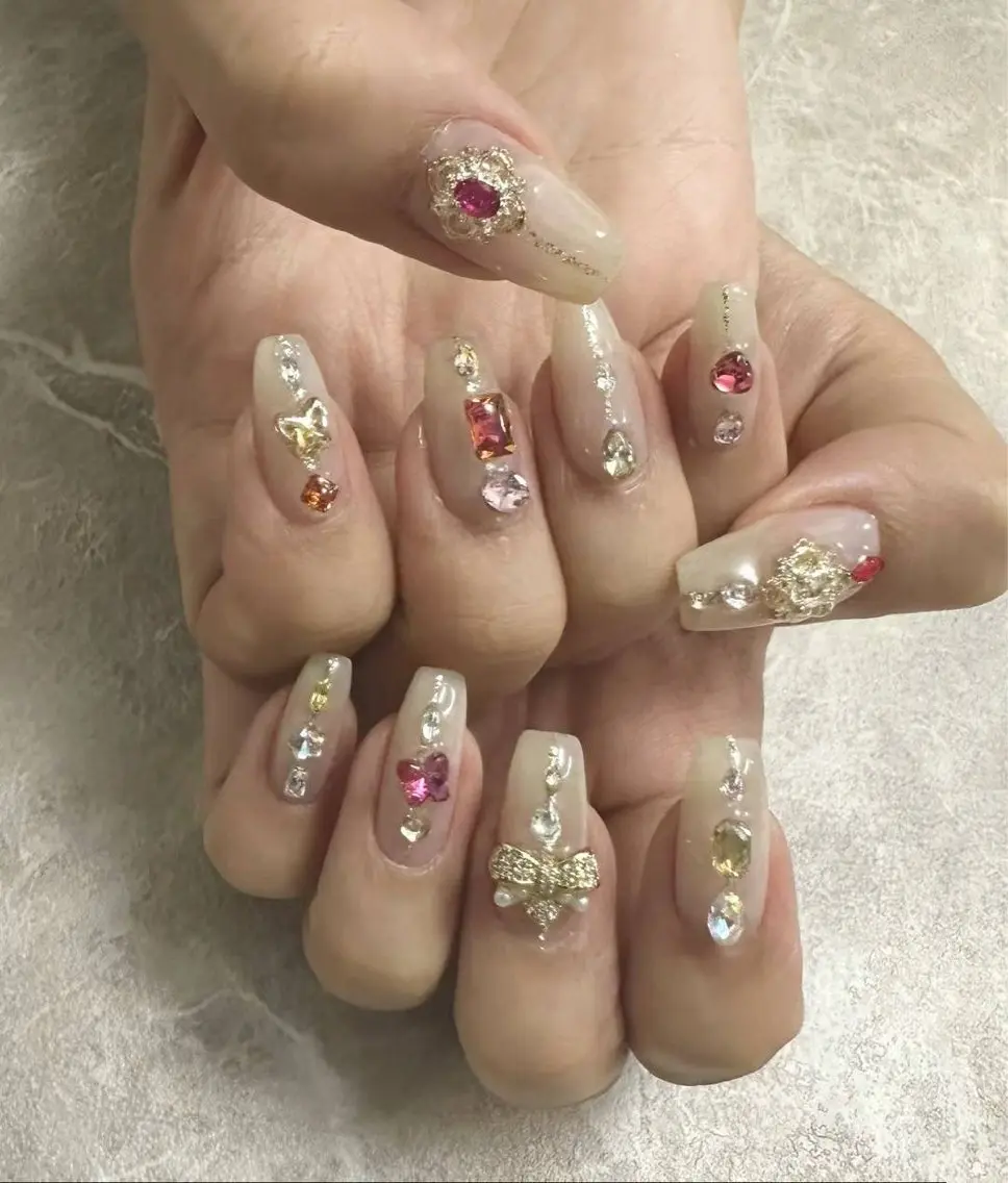 ネイル アートネイル フラワーネイル フットネイル ジェルネイル ガーリー Babarla nailのネイルデザイン