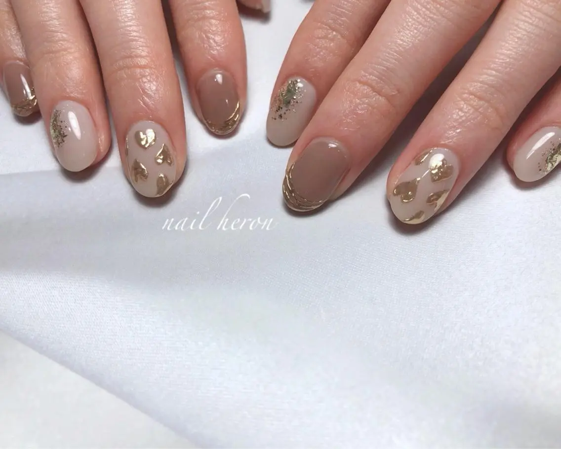 ネイル アートネイル ハンドネイル saki_ nail heronのネイルデザイン