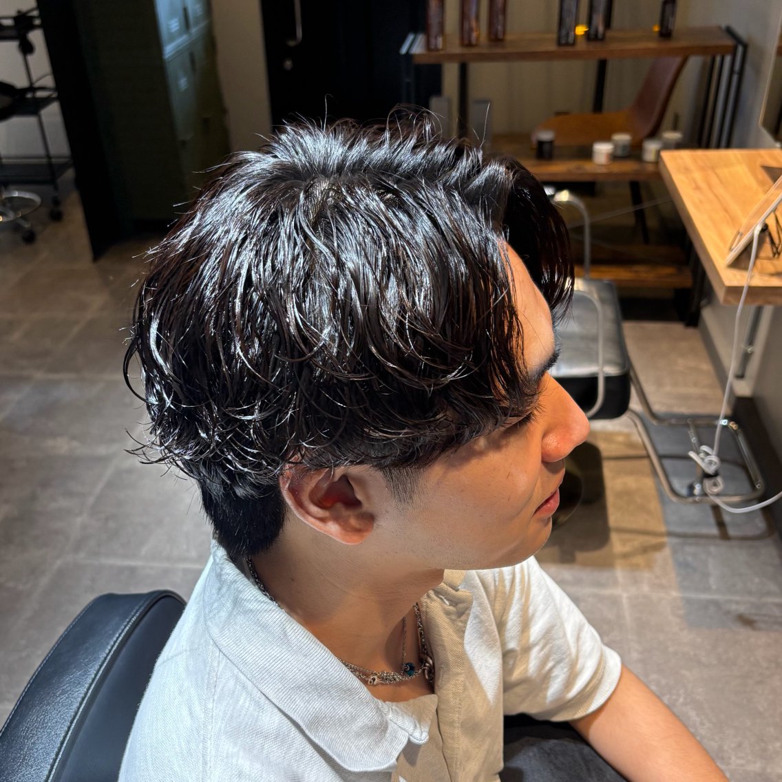 パーマ メンズ メンズパーマ 【シャドウパーマ】 メンズCHISAKIのヘアスタイル