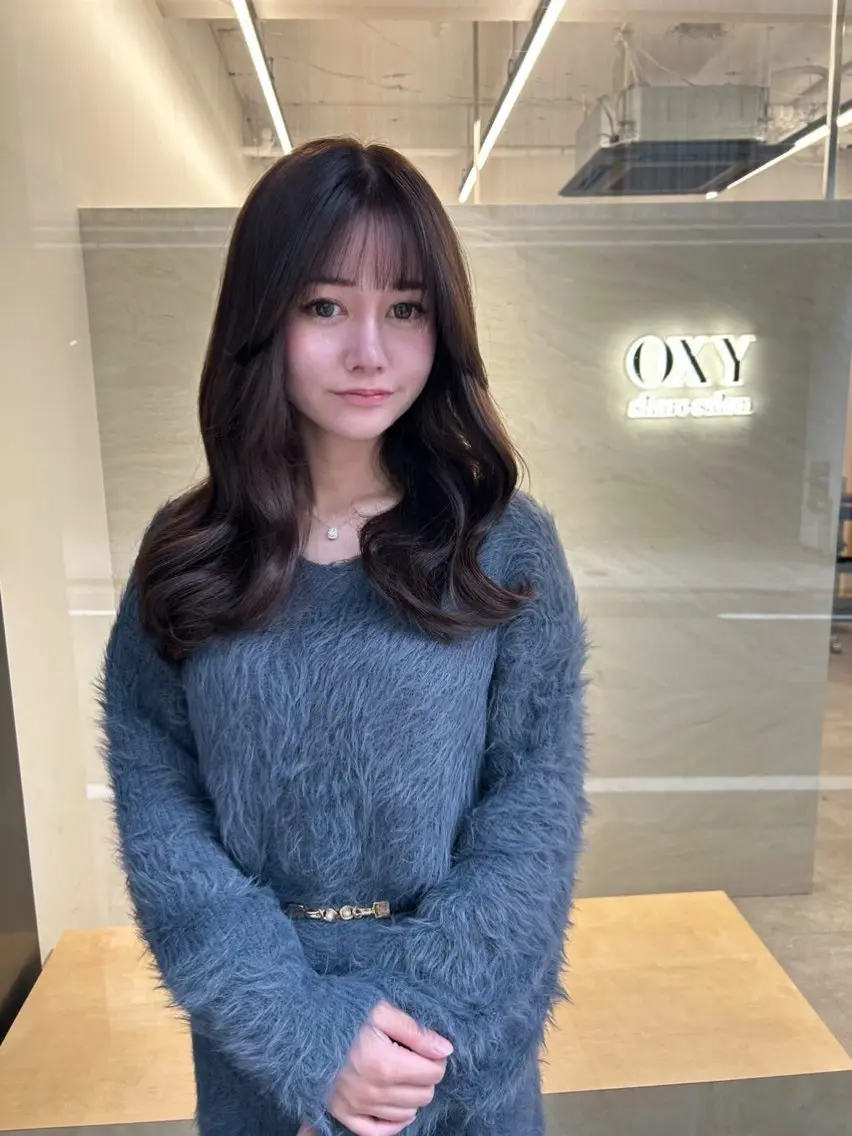 セミロング カット ヘアカラー トリートメント wool TOKYO ありさのヘアスタイル