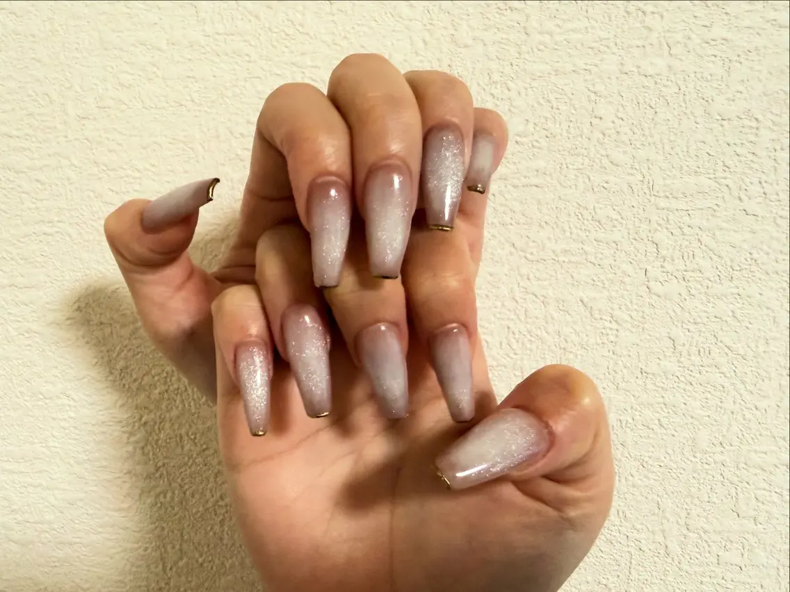 ネイル チークネイル マグネットネイル AZNAIL matsudaのネイルデザイン