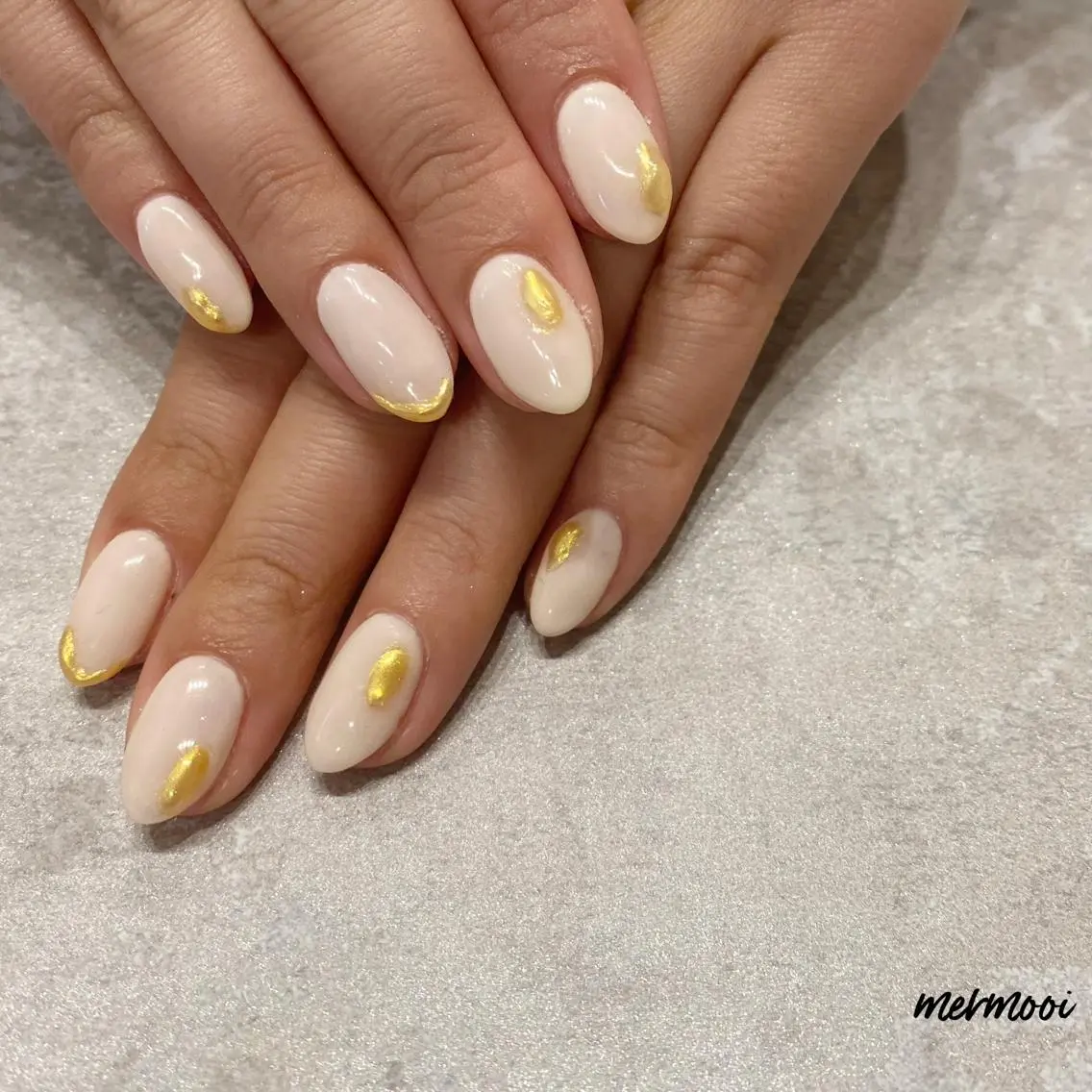ネイル フレンチネイル ジェルネイル マットネイル ミラーネイル ニュアンスネイル mermooi nailのネイルデザイン