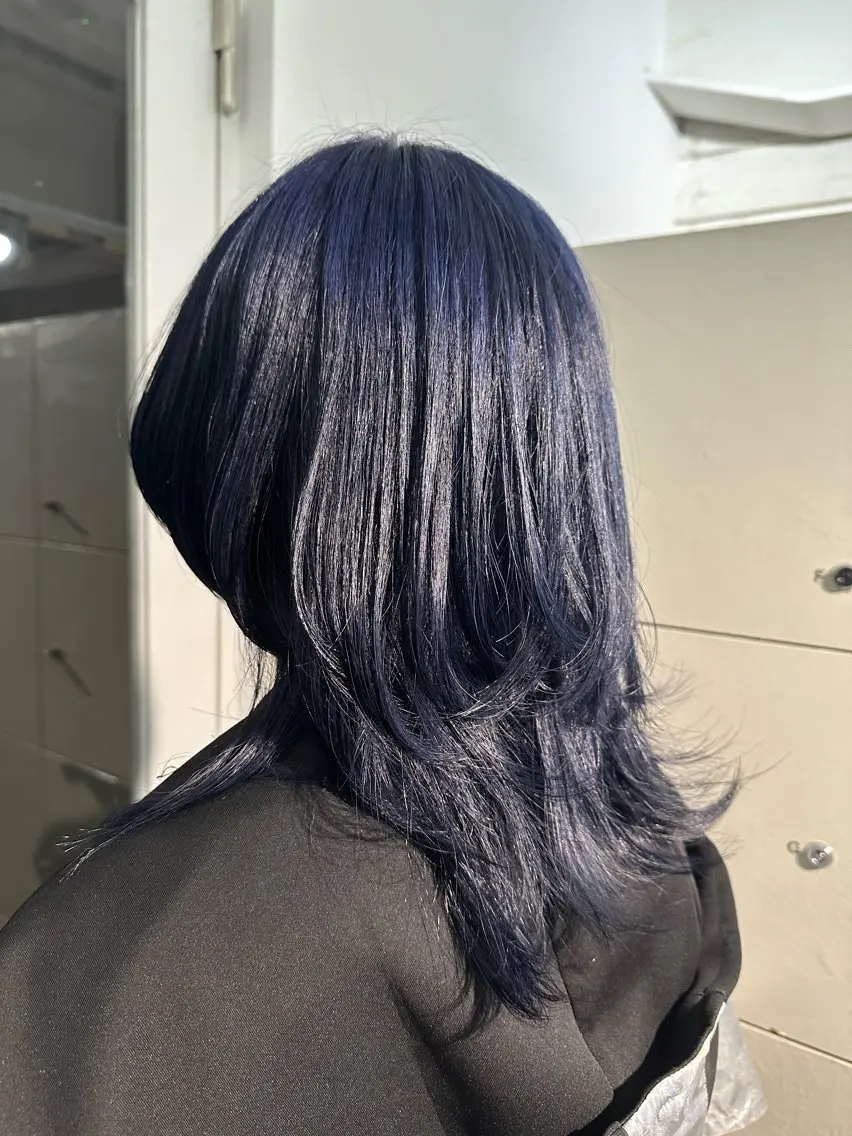セミロング カラー ヘアカラー トリートメント ハイトーンカラー が絶対可愛い✨泰聖✨のヘアスタイル