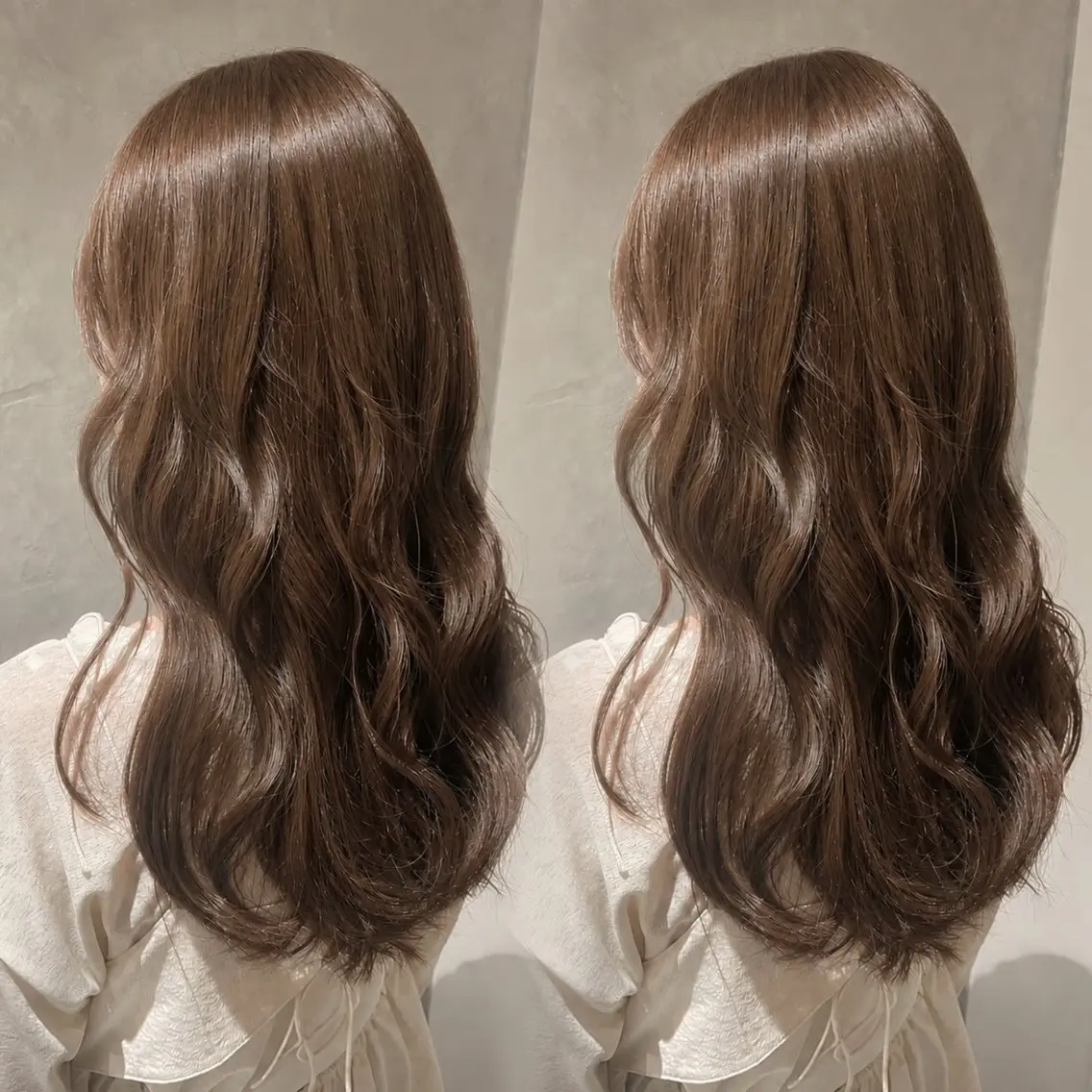 セミロング カラー カット ヘアカラー 加藤 未夢のヘアスタイル