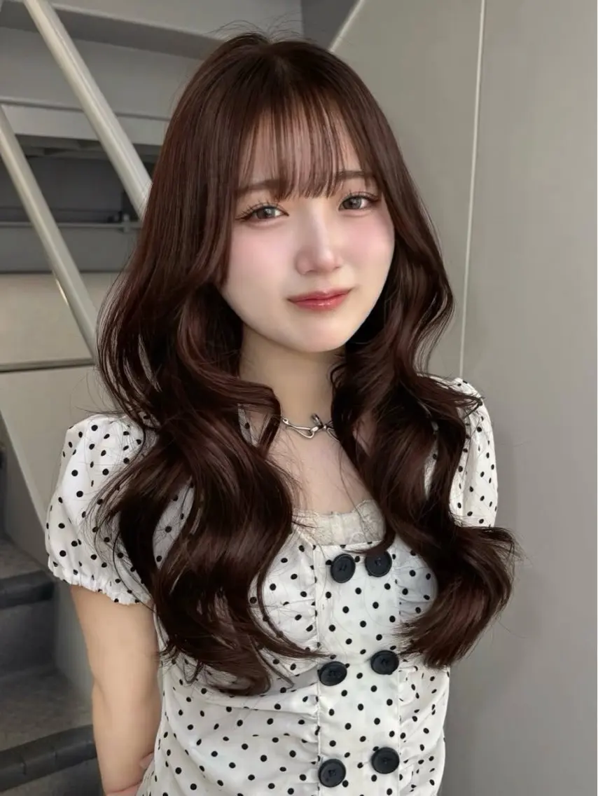 セミロング カラー ヘアアレンジ ブリーチ ブラウンカラー 透明感カラー グレージュ ラベンダーカラー カット ヘアカラー トリートメント 透明感カラー￤ まなみ🎀💞のヘアスタイル