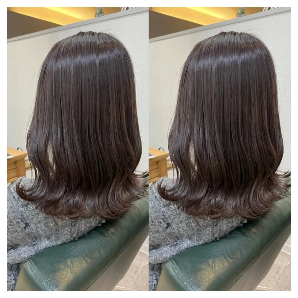 セミロング カラー ヘアカラー トリートメント 村山 茉衣のヘアスタイル