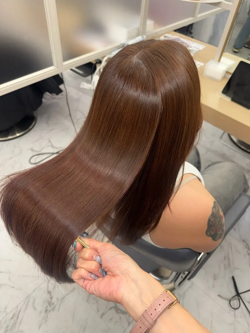 ロング カラー カット ヘアカラー トリートメント 韓国/アイドルヘア 🎀みづきのヘアスタイル