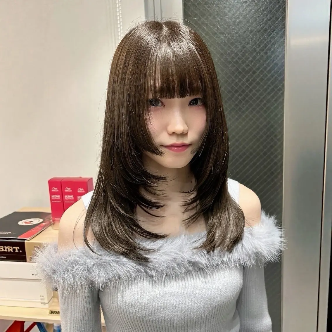 ロング カット ヘアカラー トリートメント ヘッドスパ ヘアセット 💎内部補修ケアカラ ー/ブリーチなし清野のヘアスタイル