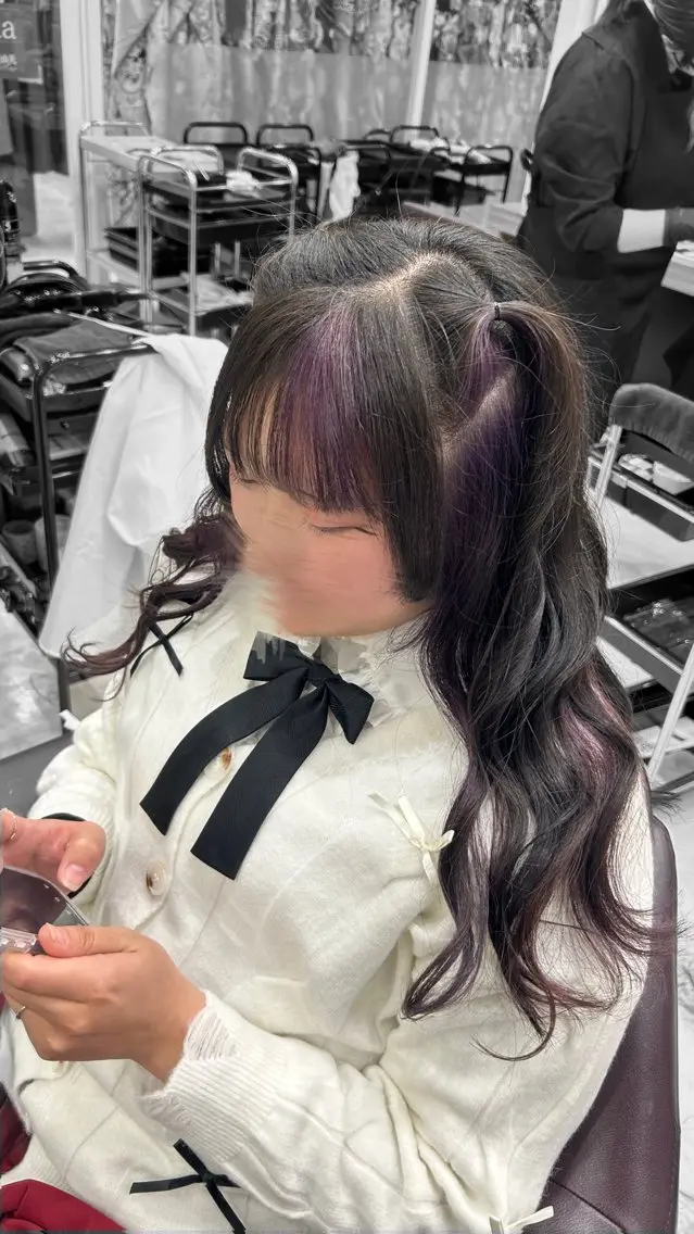 ロング カラー カット ヘアカラー パーマ 縮毛矯正 保科 椎奈のヘアスタイル