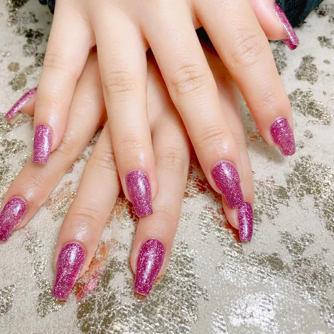 ネイル キラキラネイル ラメ(グリッター) 長崎 帆乃夏のネイルデザイン