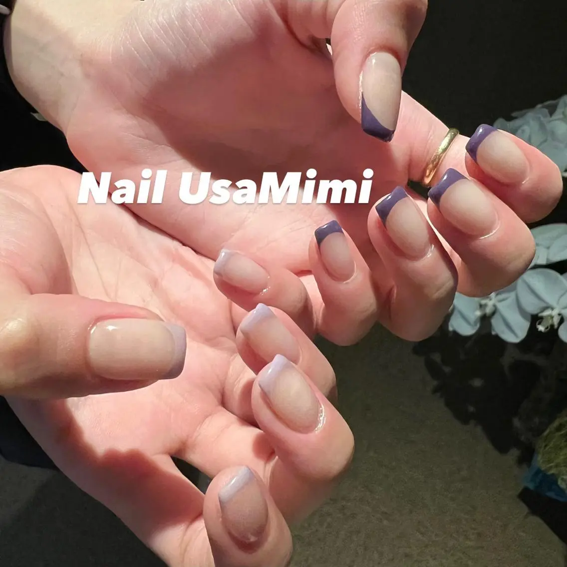 ネイル クリアネイル フットネイル ジェルネイル マグネットネイル 持ち込み 本町ネイルNail UsaMimiのネイルデザイン