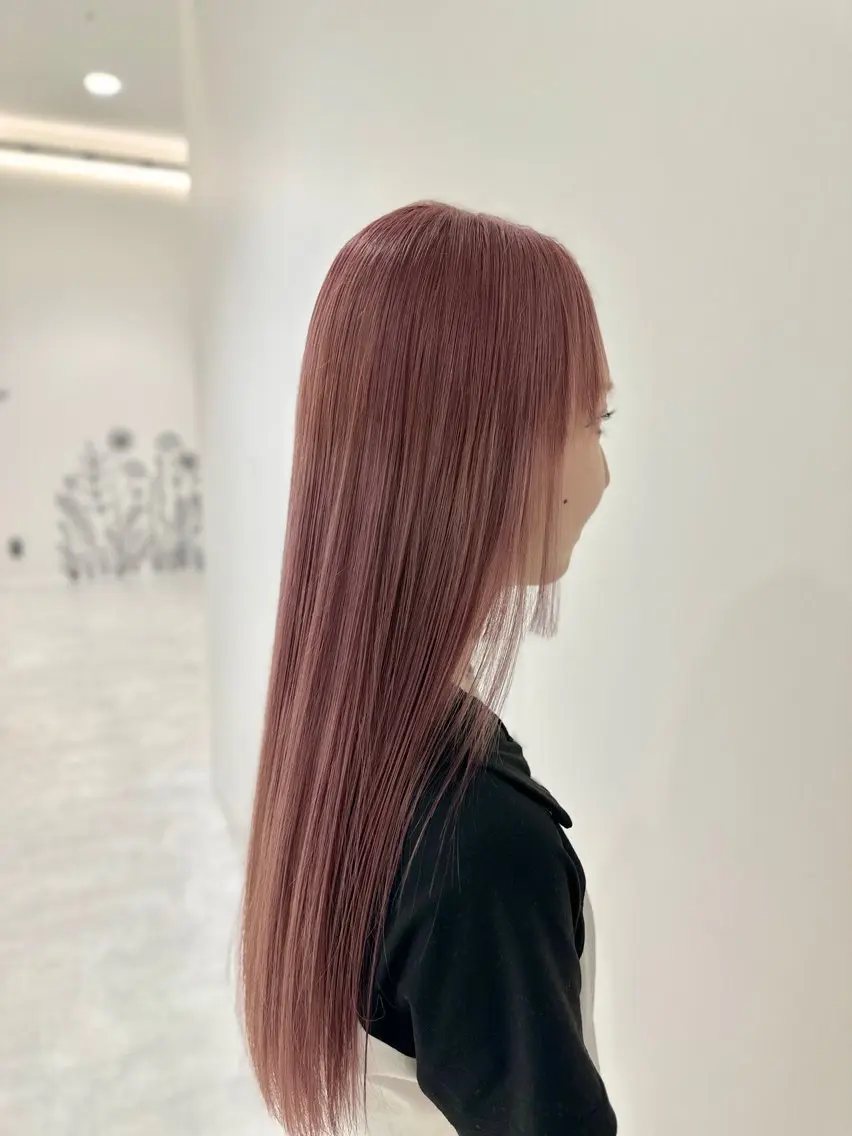 カラー ブリーチ ケアブリーチ ハイトーンカラー ピンクカラー 広がり・パサつき改善 /ツヤ美髪/こうたのヘアスタイル