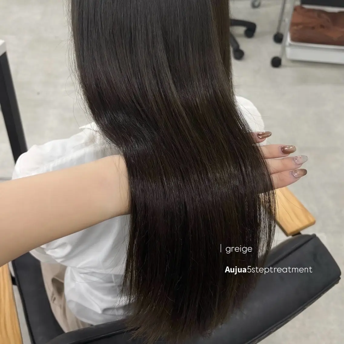 🌿内部補修🌿透明感カラー➕BYKARTE treatment口コミ特典で超音波アイロン付き︎💕︎の写真
