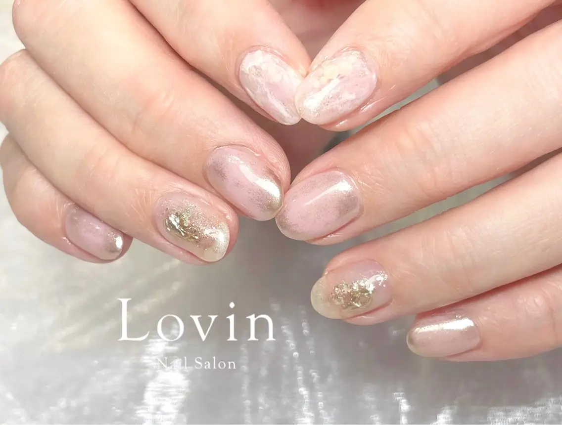 ネイル ジェルネイル ニュアンスネイル オフィスネイル パラジェル k-two nailのネイルデザイン