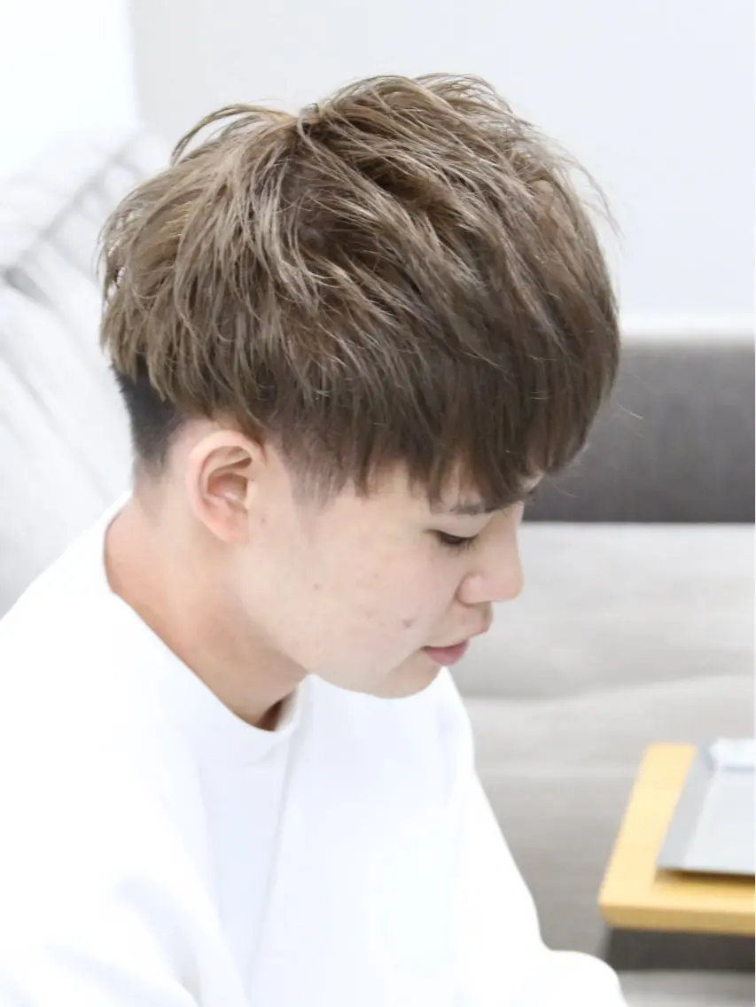 カラー メンズ ヘアカラー 【メンズカラー💈】 リュウマのヘアスタイル