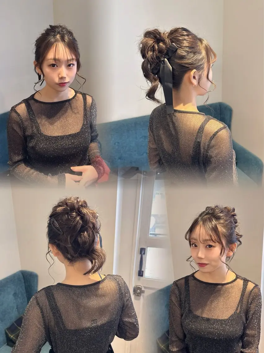 【大切な日のヘアセット🎀】💕イベント・お呼ばれ・推し活360度可愛くします🧸💓の写真