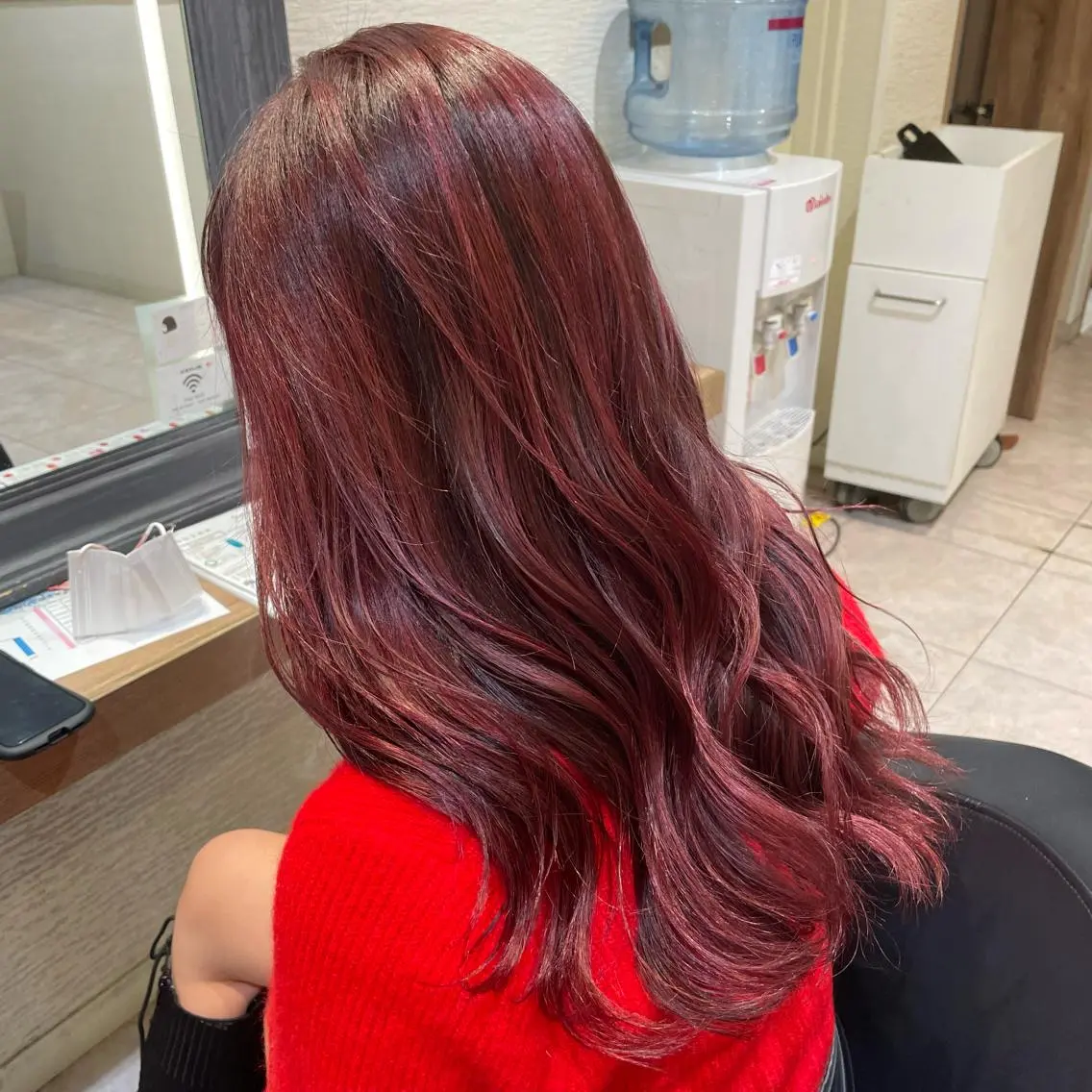 セミロング カラー ブリーチ レイヤー/ハイトーン 🫧‪Erikaのヘアスタイル