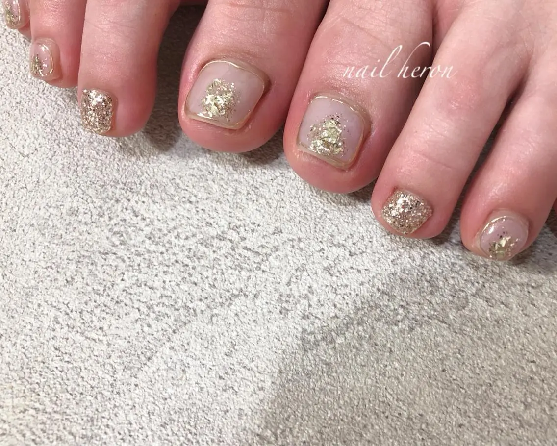 ネイル フットネイル フットネイル saki_ nail heronのネイルデザイン