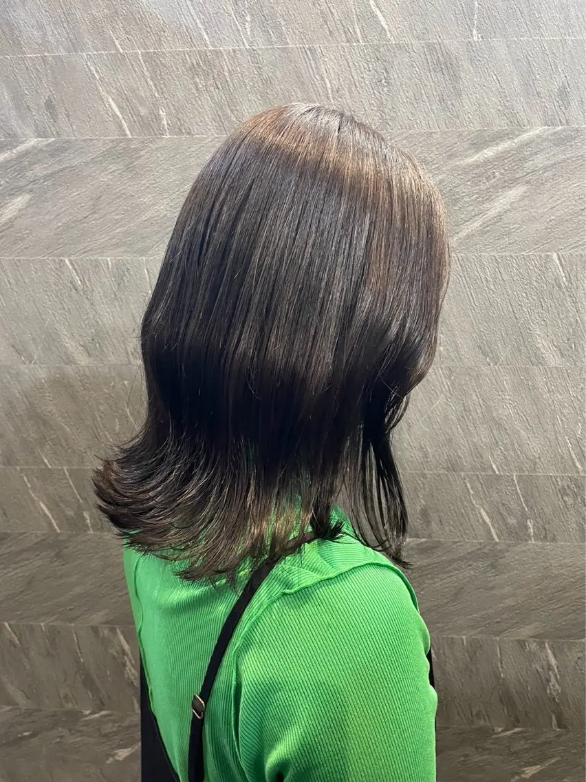 ミディアム カラー パーマ Day&Night kanaのヘアスタイル