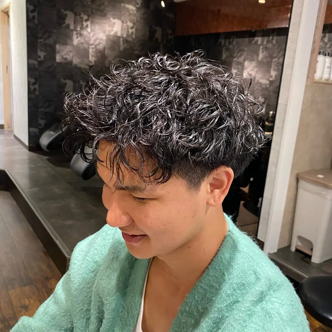 パーマ メンズ メンズパーマ カット パーマ ミモリ ユウタのヘアスタイル