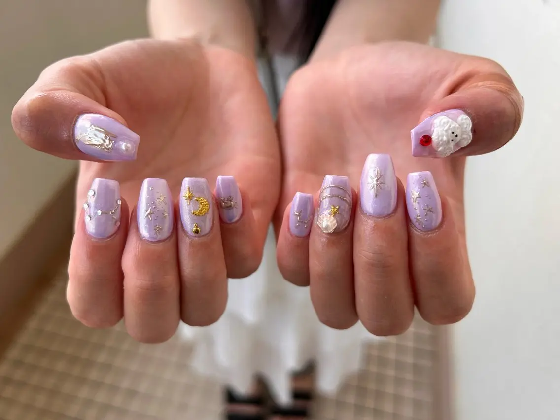 ネイル ハンドネイル フットネイル ✴︎ Delightのネイルデザイン