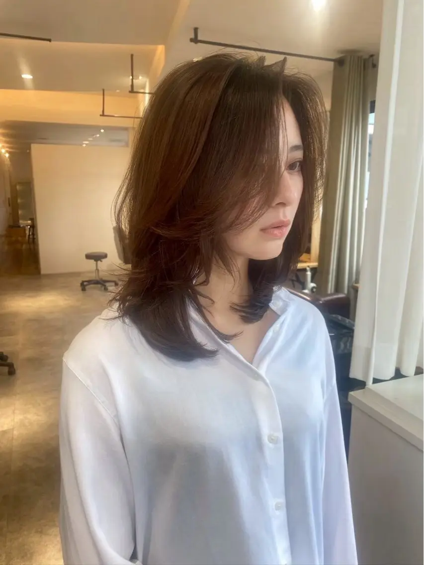 ミディアム 【Aime】 ユウアのヘアスタイル