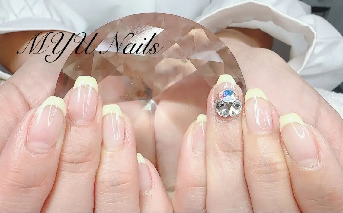 ネイル ジェルネイル 持ち込み パラジェル ニュアンスネイル🌈 MYU Nailsのネイルデザイン