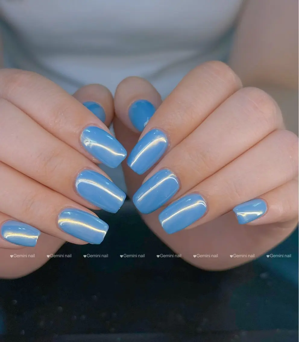 ネイル ミラーネイル ワンカラーネイル Gemini nail.Yukiのネイルデザイン