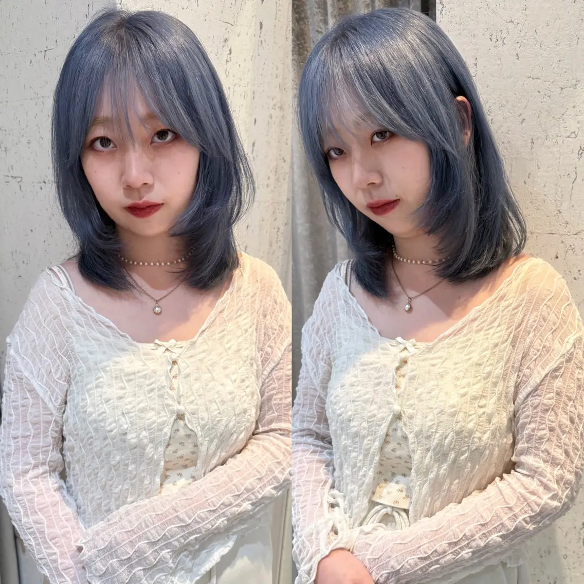 ミディアム カラー 似合わせカット カット ヘアカラー トリートメント mai / linoah˚✧のヘアスタイル