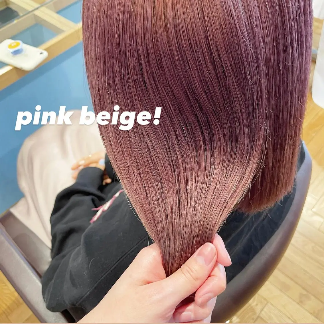 ミディアム カラー パーマ ヘアアレンジ ネイル マツエク・マツパ ベージュカラー ピンクカラー ピンクベージュ カラーマツエク ピンク トレンド眉🌈✨ arisaの眉毛・アイブロウイメージ